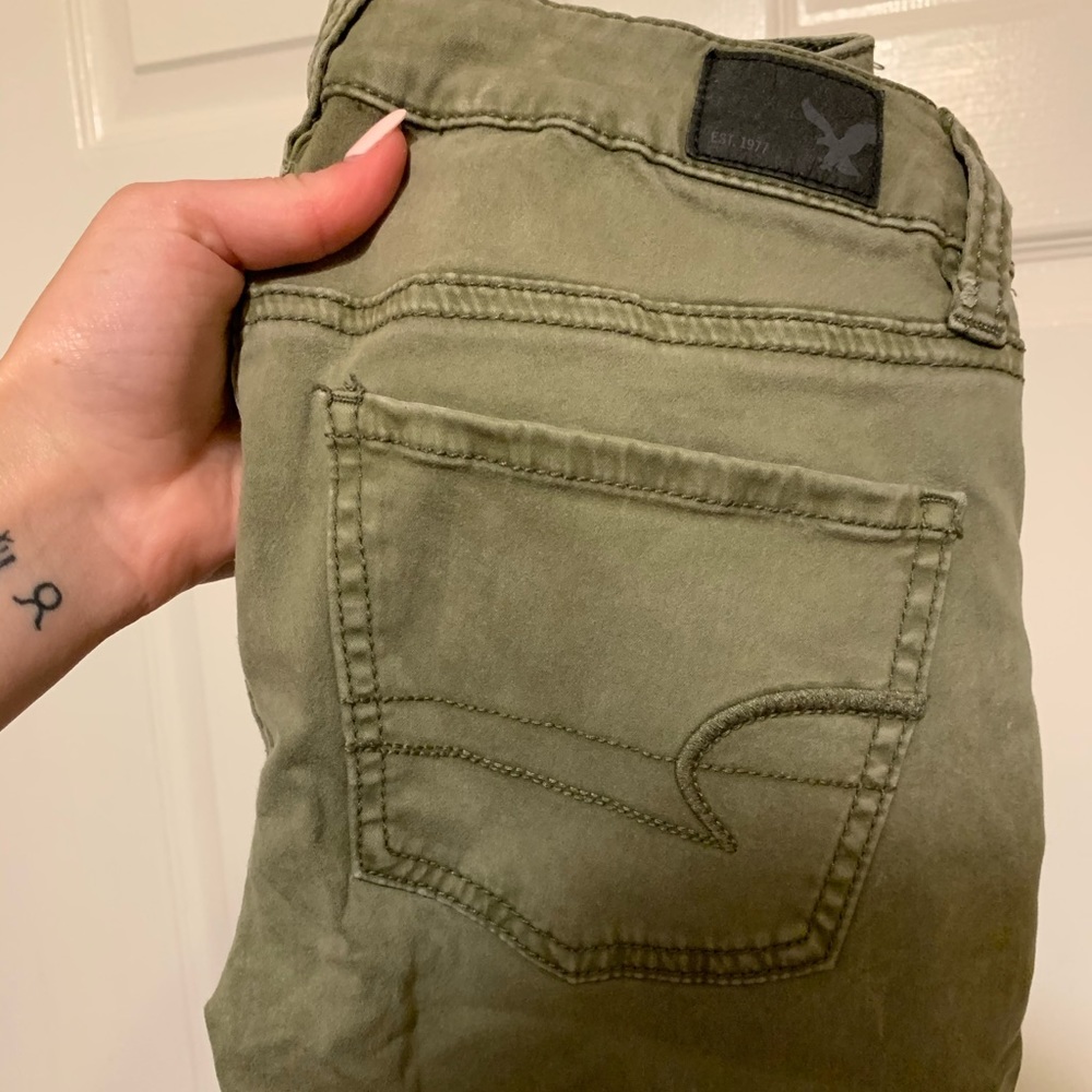 Green American Eagle Pants